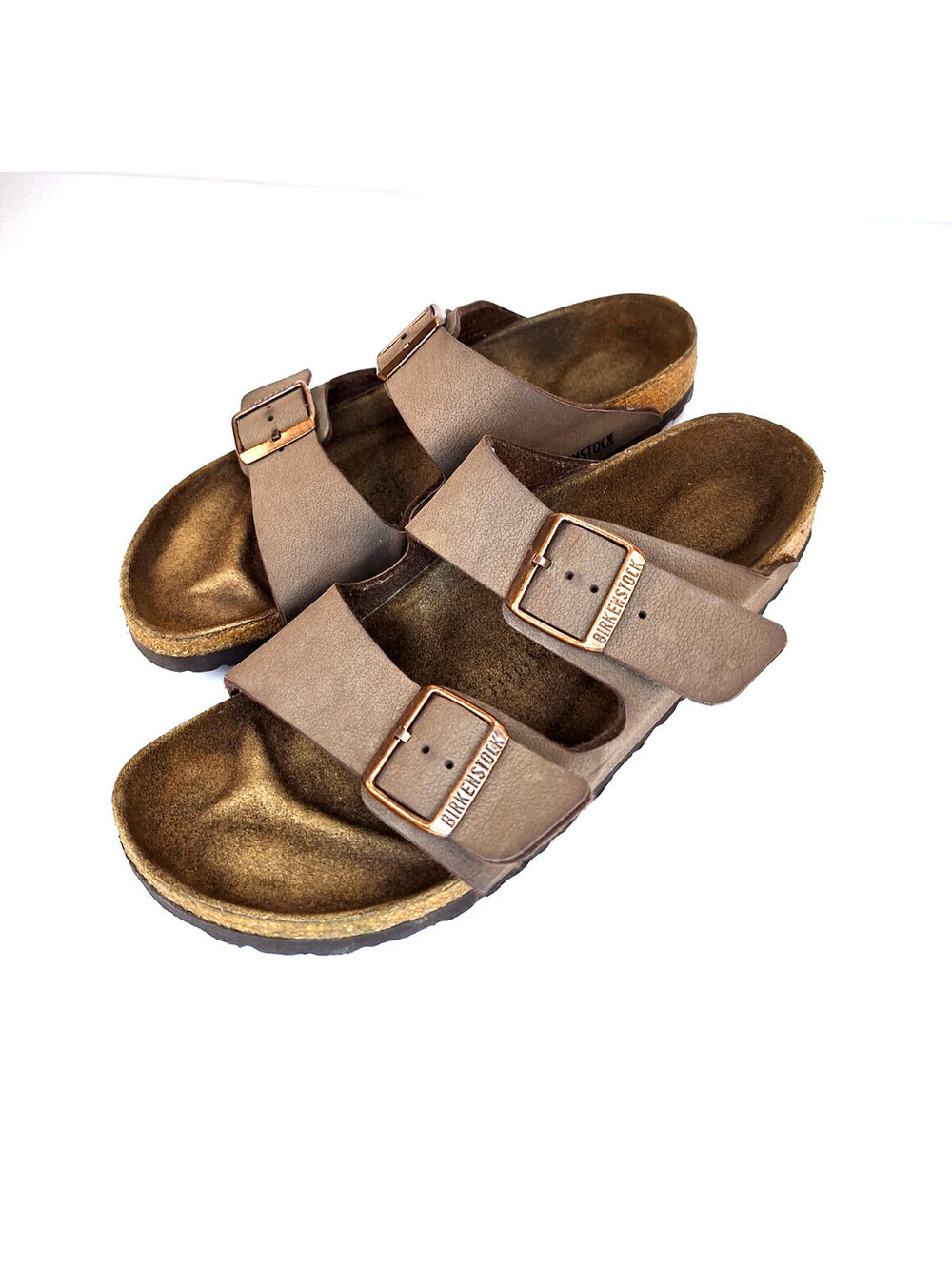 Birkenstock Arizona Birkibuc Mocha Cork Footbed Sandals Men's Size 44  US 11